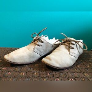 Frye Grace Suede Lace-Up Flats Sz 6.5
